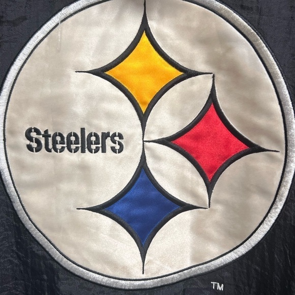 NFL - Steelers - 90s Starter Hooded 1/2 Zip Pullover Jacket  Pro Line - XL - Picture 12 of 16